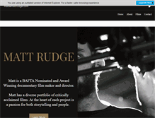Tablet Screenshot of mattrudge.com